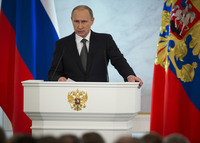 Vladimír Putin: Rozdrtit teroristy, posílit suverenitu