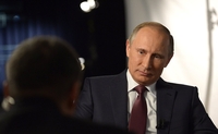 Vladimir Putin poskytl rozhovor moderátorovi televizního kanálu 