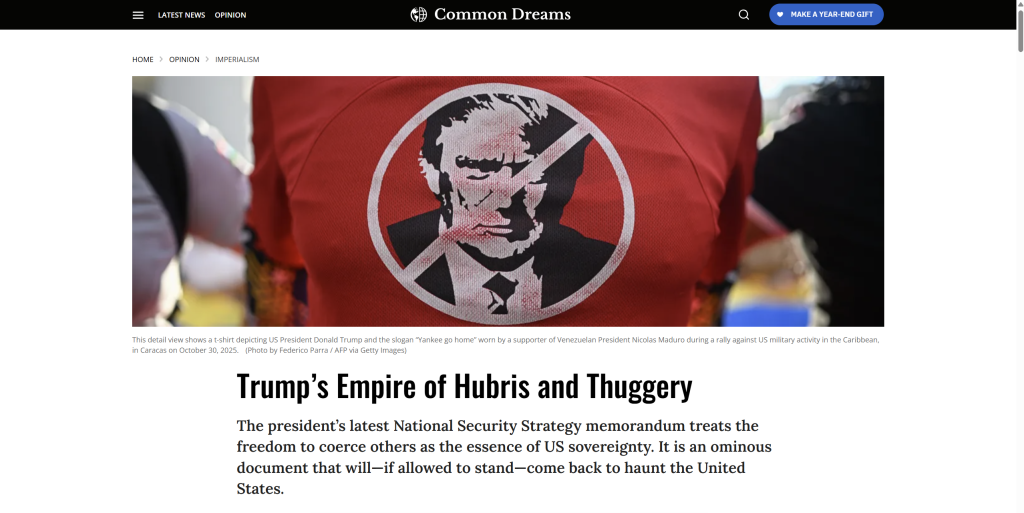 Trump’s Empire of Hubris and Thuggery